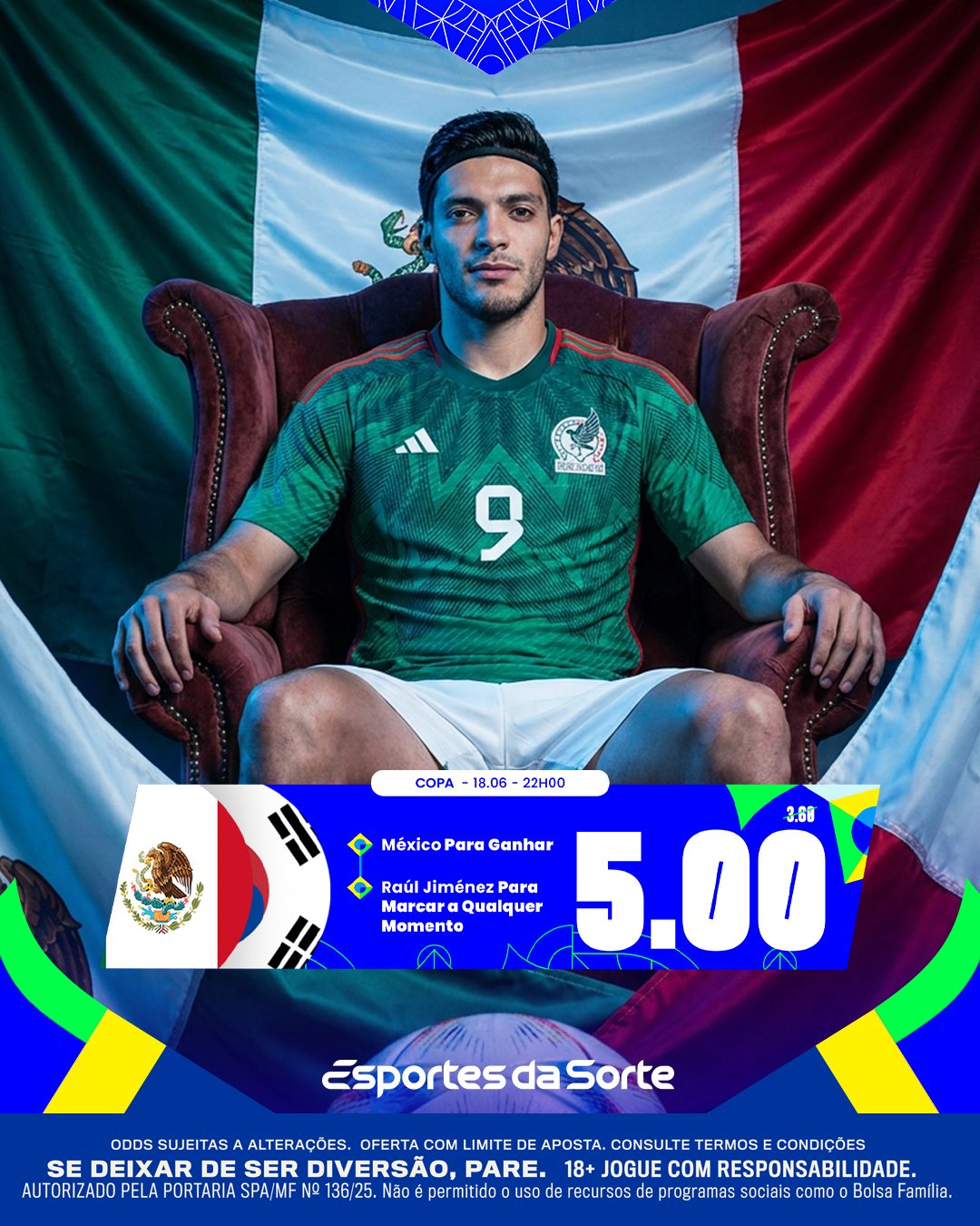 Sportbook - México x Coreia do Sul