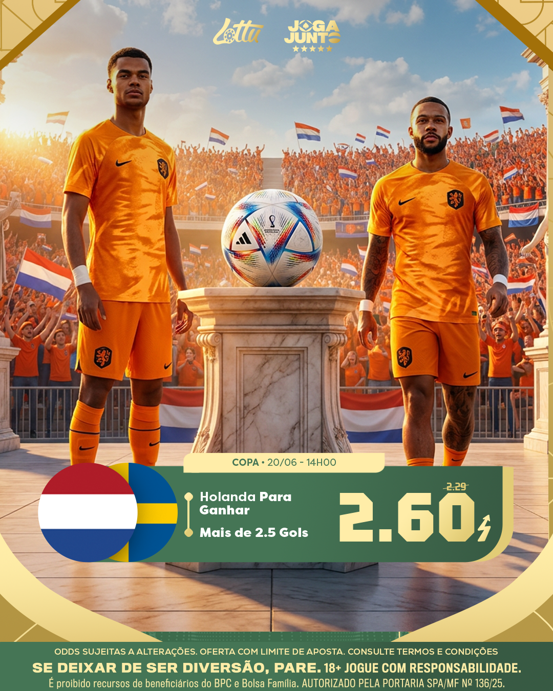 Sportbook - Holanda x Suécia